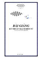 Bài giảng Kỹ thuật mạch điện tử