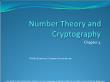 Chapter 4: Number theory and cryptography