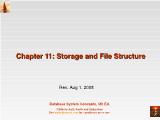 Cơ sở dữ liệu - Chapter 11: Storage and file structure