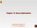 Cơ sở dữ liệu - Chapter 14: Query optimization