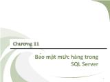 Cơ sở dữ liệu - Chương 11: Bảo mật mức hàng hóa trong SQL server