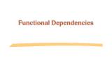 Cơ sở dữ liệu - Functional dependencies