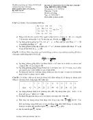 Đề thi cuối kỳ học kỳ I năm học 2016 - 2017 môn: Phương pháp tính - Mã môn học: Math121101