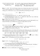 Đề thi môn: Toán ứng dụng trong kỹ thuật - Mã môn học: Math131501