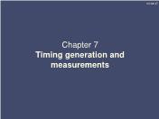 Điện, điện tử - Chapter 7: Timing generation and measurements