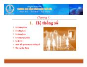 Điện, điện tử - Chương 1: Hệ thống số