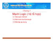 Điện, điện tử - Chương 3: Mạch Logic (hệ tổ hợp)