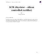 Điện, điện tử - SCR (thyristor – silicon controlled rectifier)