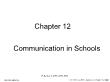 Giáo dục học - Chapter 12: Communication in schools