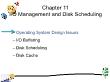 Hệ điều hành - Chapter 11: I/o management and disk scheduling