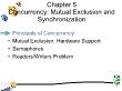 Hệ điều hành - Chapter 5: Concurrency: mutual exclusion and synchronization