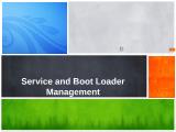 Hệ điều hành - Service and boot loader management