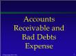 Kế toán, kiểm toán - Accounts receivable and bad debts expense