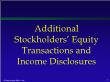 Kế toán, kiểm toán - Additional stockholders’ equity transactions and income disclosures