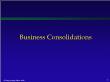 Kế toán, kiểm toán - Business consolidations