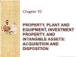 Kế toán, kiểm toán - Chapter 10: Property, plant and equipment, investment property, and intangible assets: acquisition and disposition