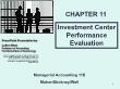 Kế toán, kiểm toán - Chapter 11: Investment center performance evaluation