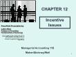 Kế toán, kiểm toán - Chapter 12: Incentive issues