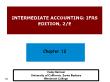 Kế toán, kiểm toán - Chapter 12: Intermediate accounting: ifrs edition, 2/e