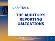 Kế toán, kiểm toán - Chapter 13: The auditor’s reporting obligations