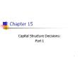 Kế toán, kiểm toán - Chapter 15: Capital structure decisions: Part I