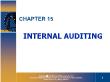 Kế toán, kiểm toán - Chapter 15: Internal auditing