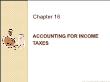 Kế toán, kiểm toán - Chapter 16: Accounting for income taxes