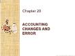 Kế toán, kiểm toán - Chapter 20: Accounting changes and error