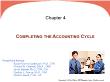 Kế toán, kiểm toán - Chapter 4: Completing the accounting cycle