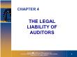 Kế toán, kiểm toán - Chapter 4: The legal liability of auditors