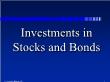 Kế toán, kiểm toán - Investments in stocks and bonds