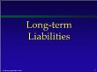 Kế toán, kiểm toán - Long - Term liabilities