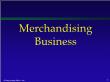 Kế toán, kiểm toán - Merchandising business