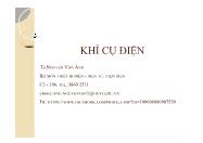 Khí cụ điện - Chương 10: Dao cách ly và dao ngắn mạch