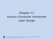 Kĩ thuật lập trình - Chapter 11: human – computer interaction layer design