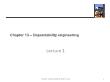 Kĩ thuật lập trình - Chapter 13: Dependability engineering