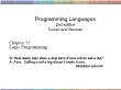 Kĩ thuật lập trình - Chapter 15: Logic programming