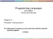 Kĩ thuật lập trình - Chapter 8: Semantic interpretation