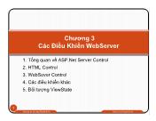 Kĩ thuật lập trình - Chương 3 Các điều Khiển WebServer