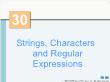Kĩ thuật lập trình - Chương 30: Strings, characters and regular expressions