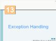 Kĩ thuật lập trình - Exception handling