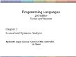 Kiến trúc máy tính và hợp ngữ - Chapter 3: Lexical and syntactic analysis