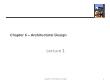 Kiến trúc máy tính và hợp ngữ - Chapter 6: Architectural design