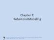 Kiến trúc máy tính và hợp ngữ - Chapter 7: Behavioral modeling