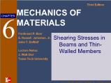 Kiến trúc xây dựng - Chương 6: Mechanics of materials