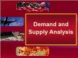 Kinh tế học - Demand and supply analysis