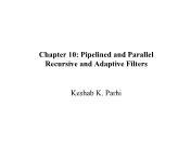 Kỹ thuật viễn thông - Chapter 10: Pipelined and parallel recursive and adaptive filters
