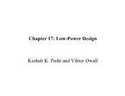 Kỹ thuật viễn thông - Chapter 17: Low - Power design