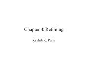 Kỹ thuật viễn thông - Chapter 4: Retiming