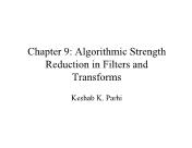 Kỹ thuật viễn thông - Chapter 9: Algorithmic strength reduction in filters and transforms